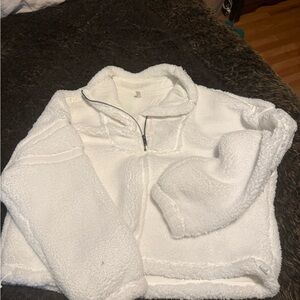 FP Movement by Free People Cream Teddy Jacket